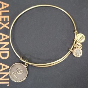Alex and Ani Letter L Initial Charm Bracelet